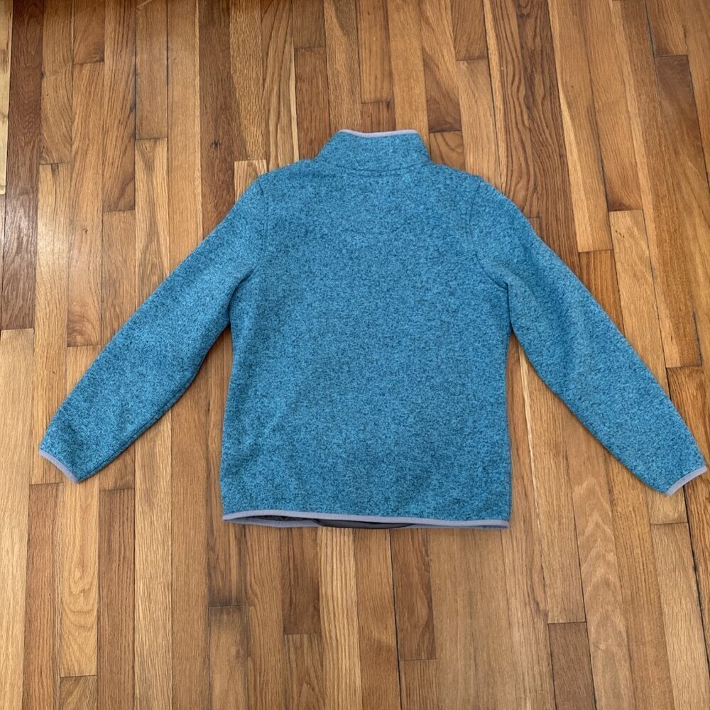 LL Bean Women's Fleece Pullover Sweater Teal Heather Size S Pet - Picture 4 of 4